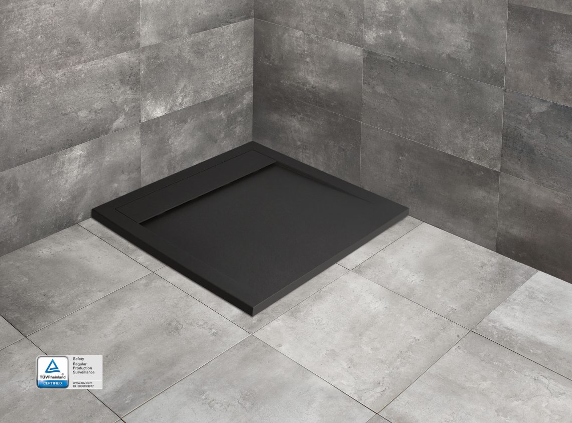 Душевой поддон Teos C 90x90 black