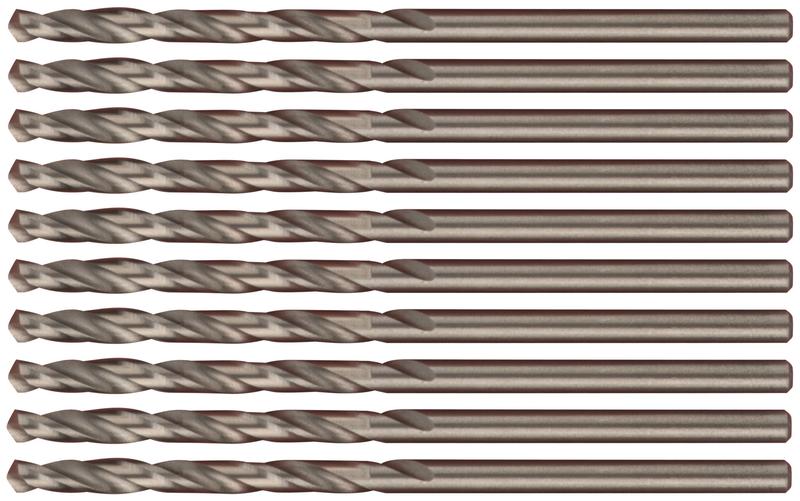 Набор сверл по металлу Profi 2.5х57мм с кобальтом 5проц. (уп.10шт) Cutop 48-25-10