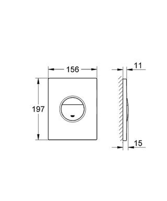 Панель смыва Grohe Nova Cosmopolitan 38765SH0 (3 режима смыва), альпин-белый