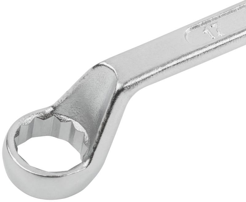 Ключ накидной "Хард" хромированное покрытие 13х17мм FIT 63615