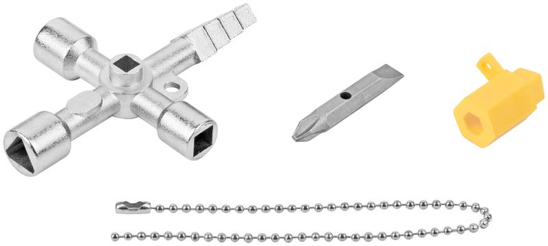 Ключ универсальный для электрошкафов 5в1 двусторон. CrV бита PH2/SL7 FIT 60107