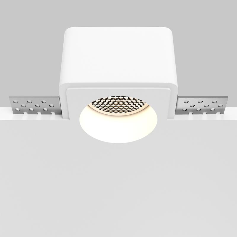Светильник Gyps Modern 10Вт GU10 встраив. Maytoni DL123-GU10-01-W