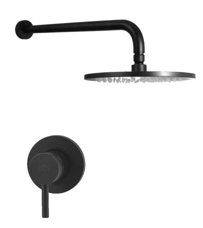 Смеситель встраиваемый для душа Paffoni LIGHT LIG011NO встраиваемый Черный матовый