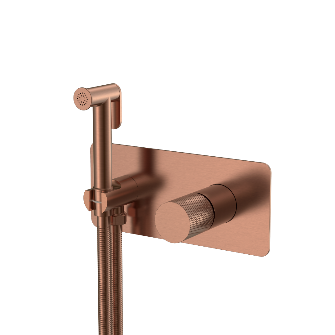 Смеситель гигиенический STICK COPPER BRUSHED ручка TOUCH