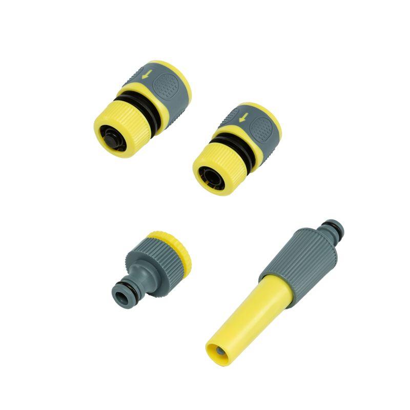 Набор для чистки поверхностей Профи (щетка; распылитель; коннекторы на шланг 1/2дюйм и 3/4дюйм; адаптер на кран) ЧЕТЫРЕ СЕЗОНА 62-0320-F