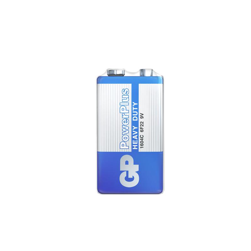 Элемент питания солевой "крона" 6F22 9В PowerPlus (уп.1шт) GP 11088