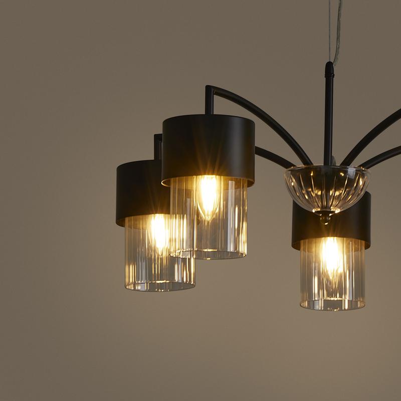 Светильник подвесной Lumin 5х40Вт E14 IP20 Freya FR5515PL-05B