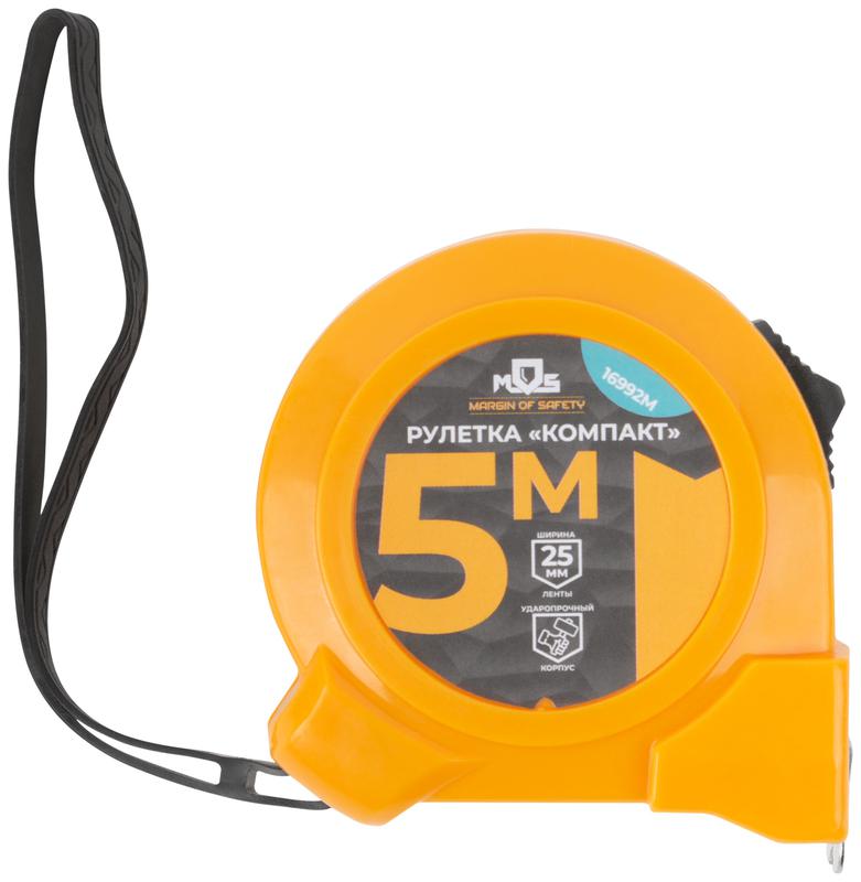 Рулетка Компакт 5мх25мм MOS 16992М