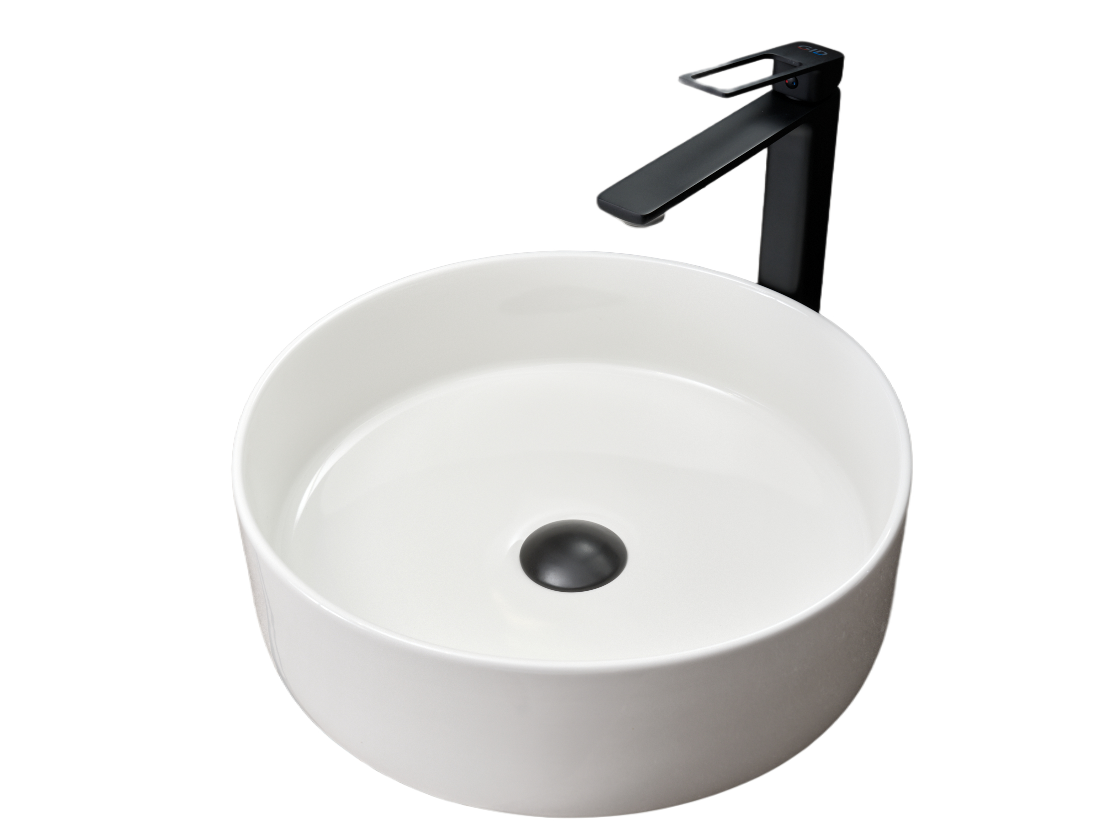 Раковина Gid N9423 51143 накладная белая 40x40x12