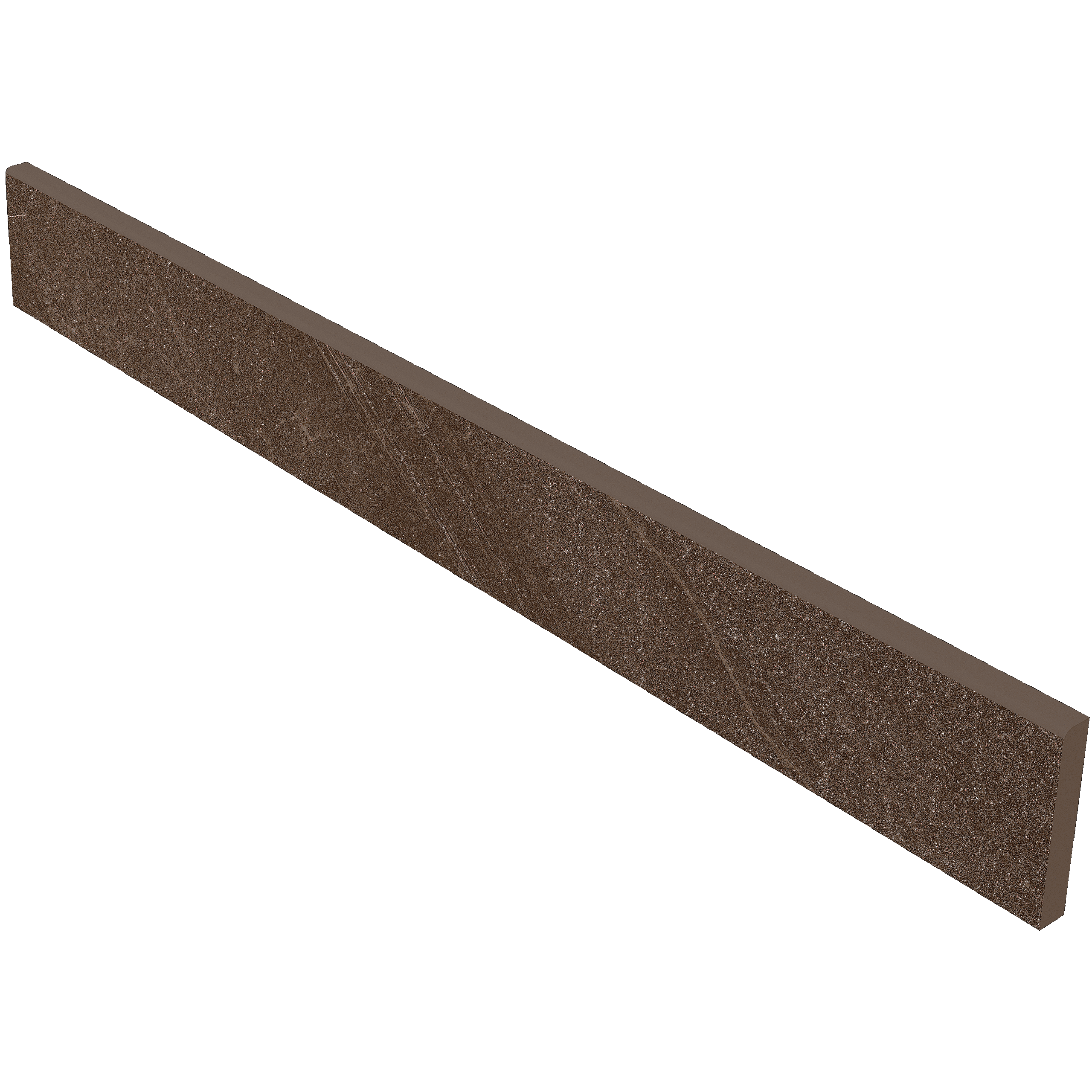 Плитка из керамогранита матовая Estima Gabbro коричневый (Skirting/GB04_NS/7x60)