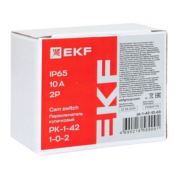 Переключатель кулачковый ПК-1-41 1п 10А "1-0-2" IP65 EKF pk-1-41-10-65