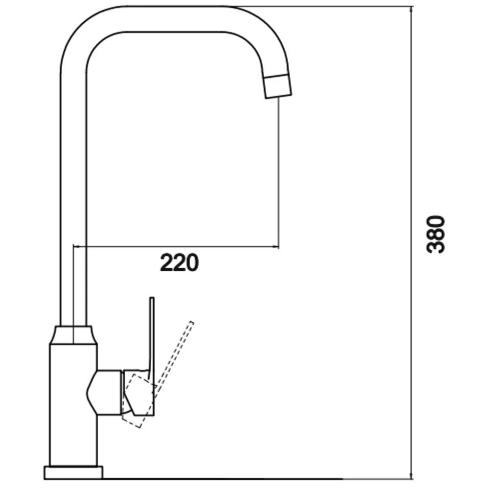 Смеситель для кухни Savol S-SUS32003A, хром