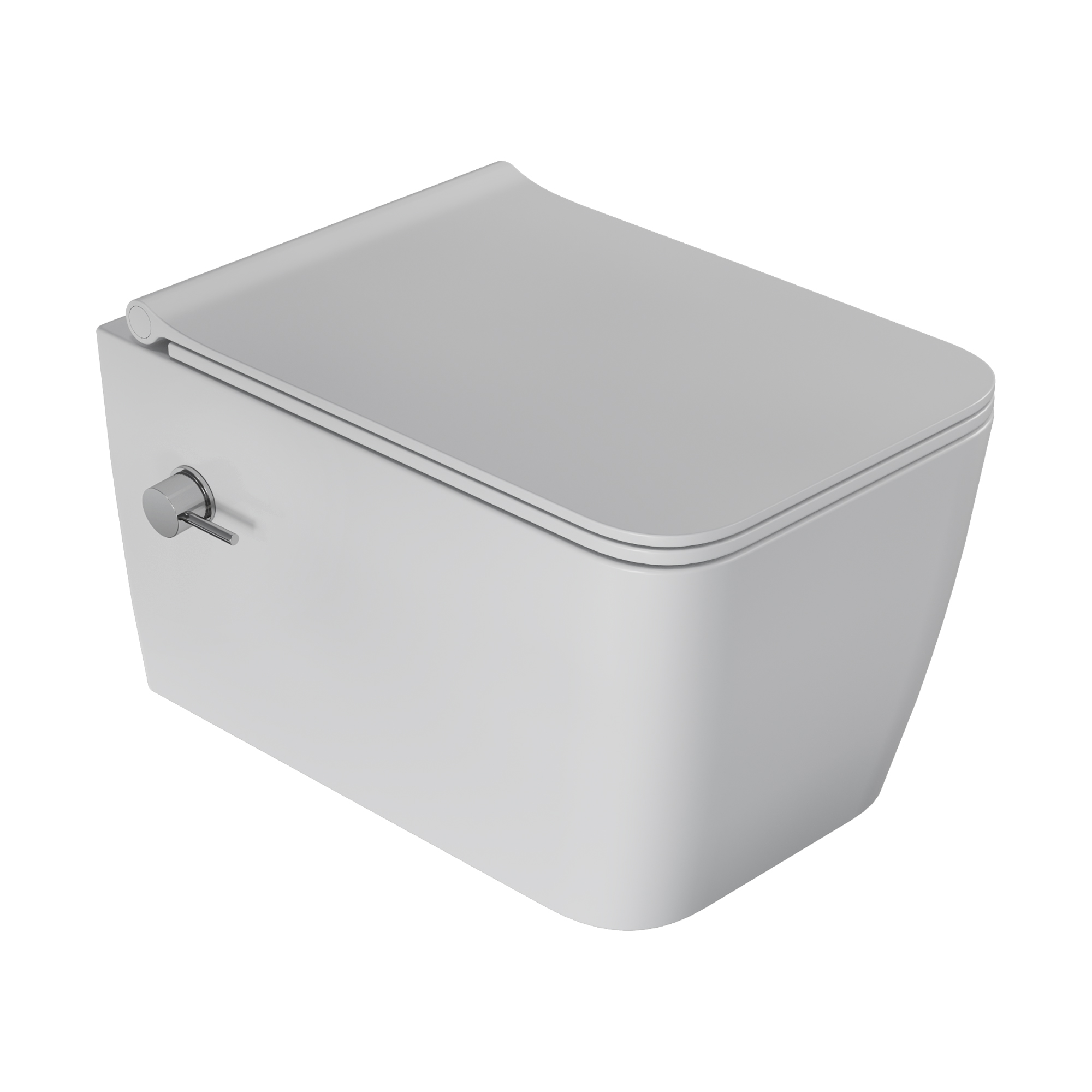 Zen подвесной унитаз глянец белый с крышкой