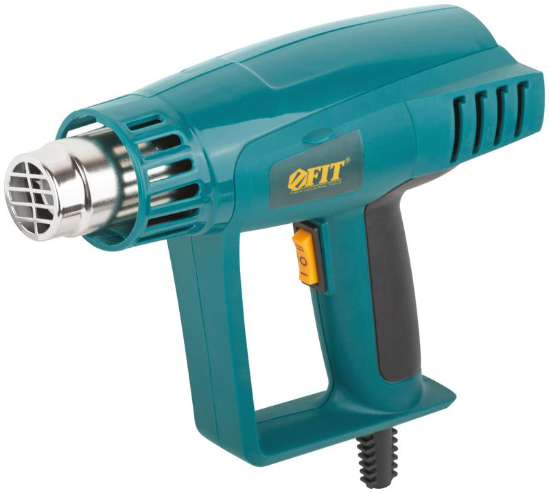 Фен технический 2000Вт; 250/500град.; 250/550 л/мин; рез. накл.; коробка FIT 80607