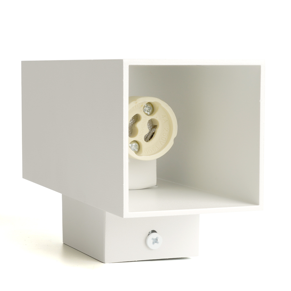 Светильник ДБО 2хGU10 вверх/вниз без ламп белый