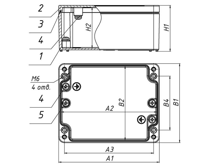 Коробка ответвительная 100х100х61 IP66/67 алюм. ГОФРОМАТИК zeta30391