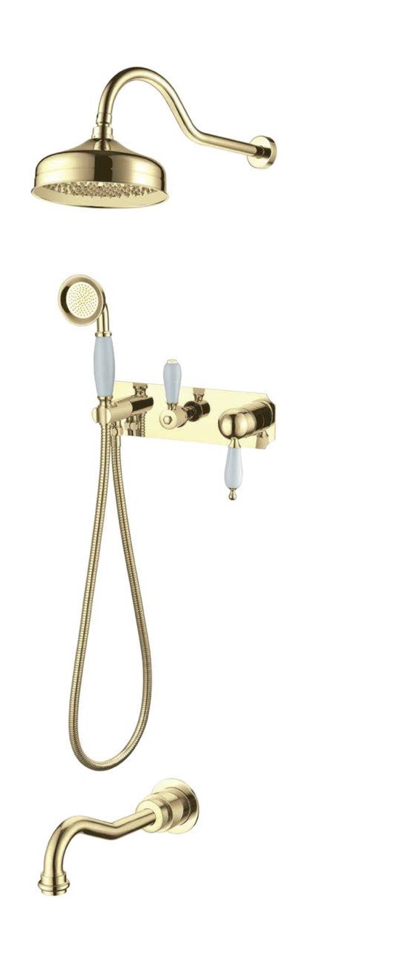 Смеситель для ванны, встроенный Tradizionale Oro