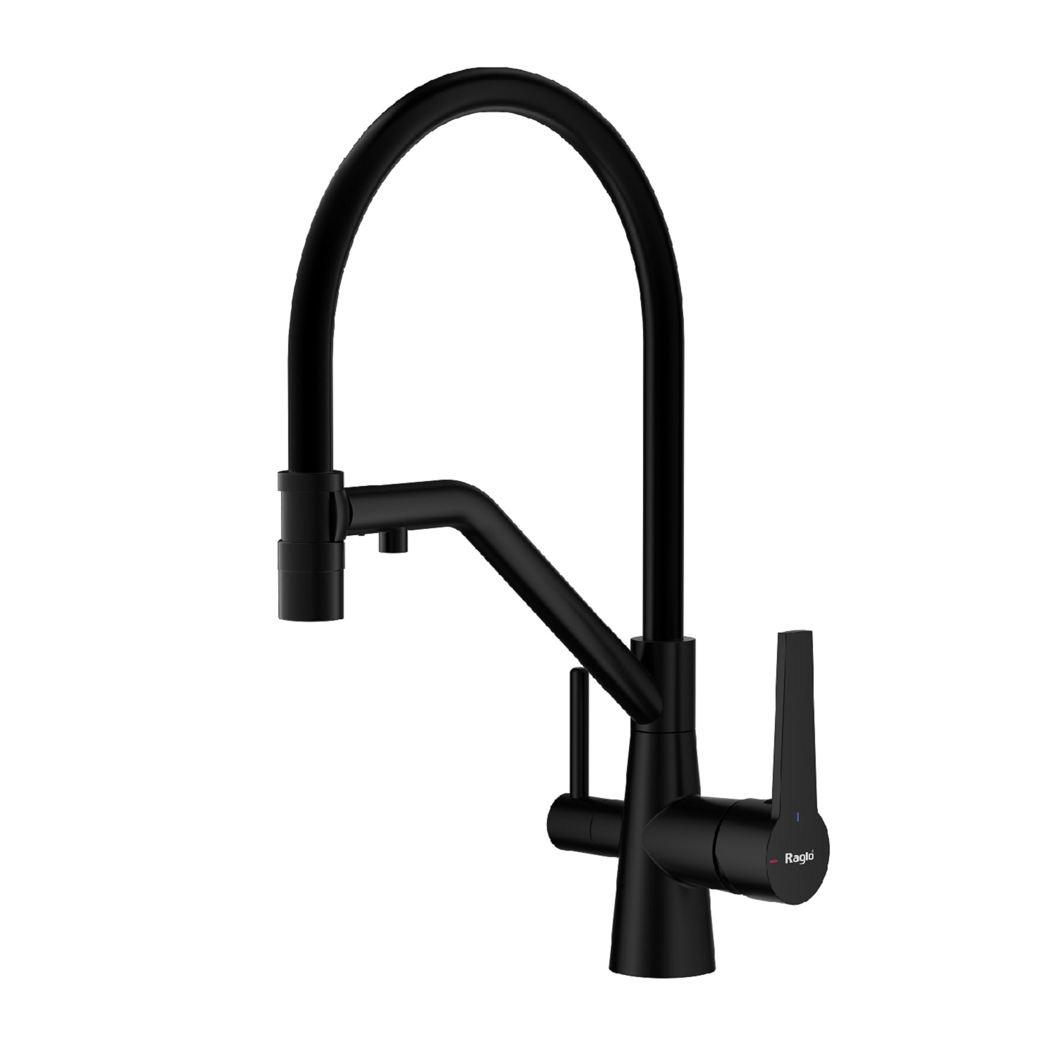 Смеситель для кухни с подключением фильтра Raglo R80.62.06, черный