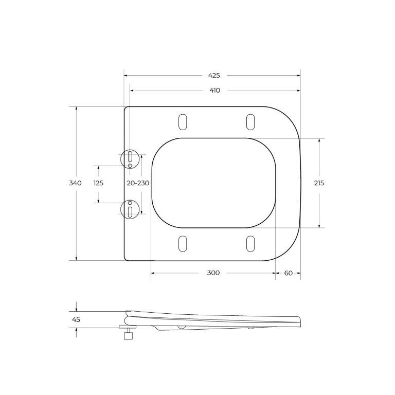 Крышка-сиденье BelBagno MARMI BB052SC