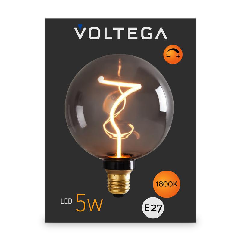 Лампа светодиодная Loft Led G125 5Вт 1800К E27 DIM Voltega 8537