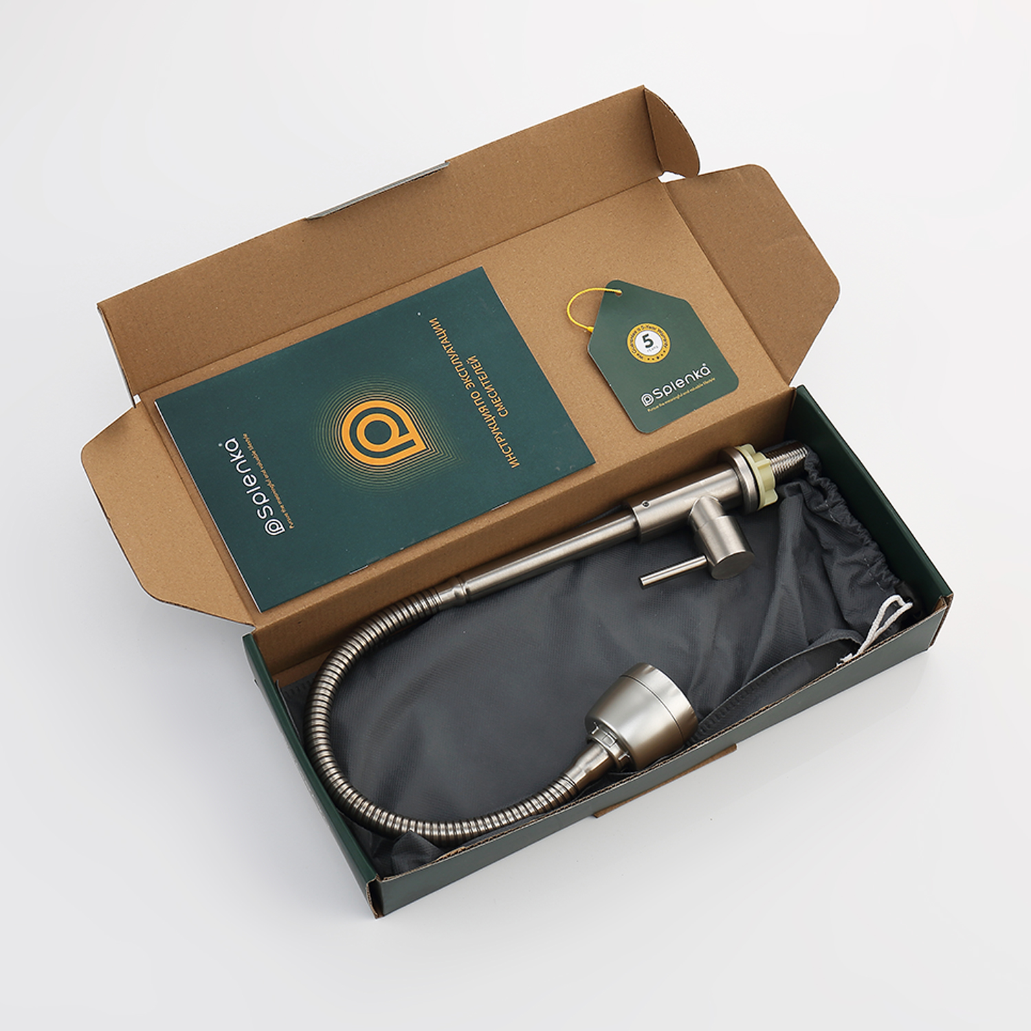 Кран на одну воду Splenka S249.482.05, сатин