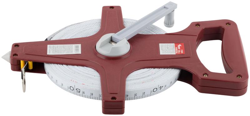 Рулетка землемерная 50м фибергласовая лента открытый корпус красн. КУРС 17665