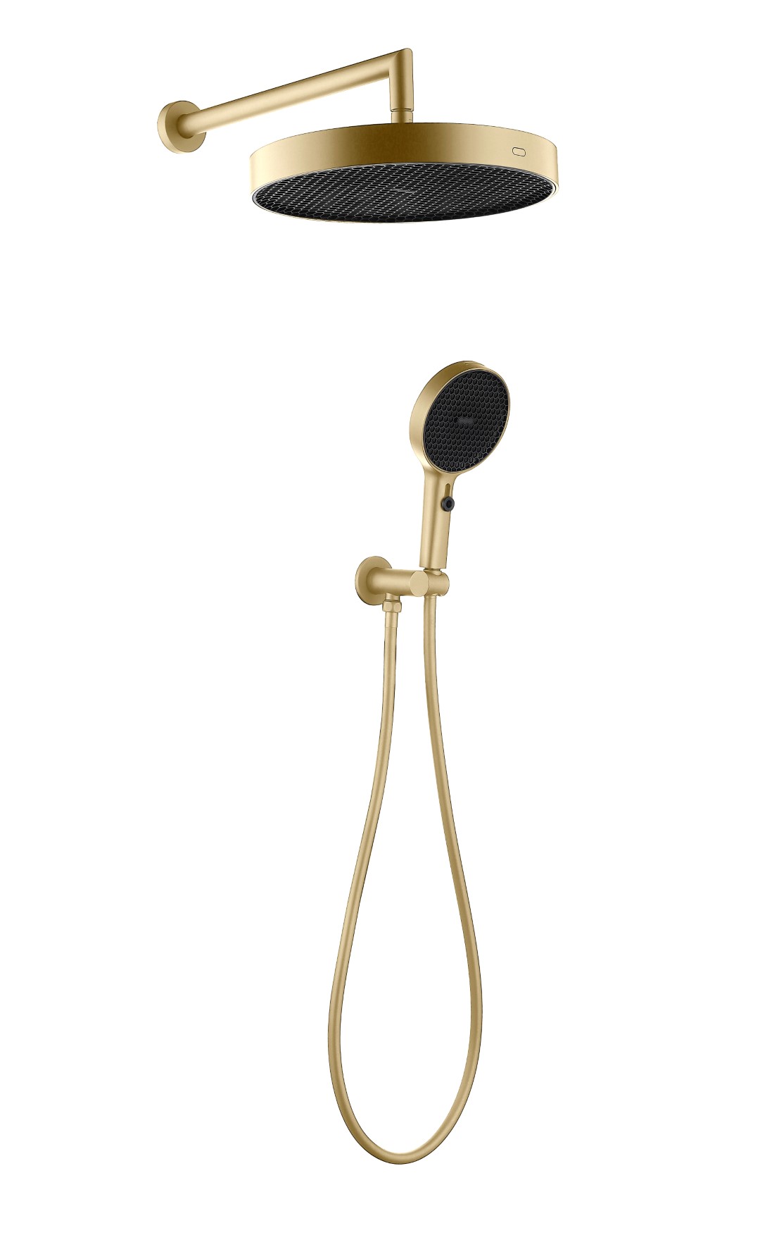 Лейка ручная+верхняя+выпуск+шланг CELL MATT GOLD