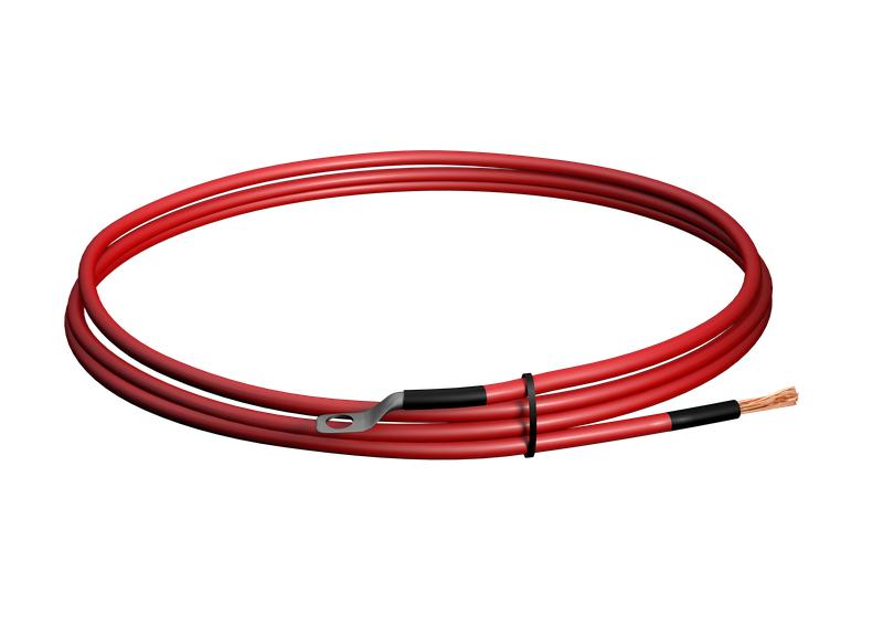 Кабель АКБ 2000мм STARK 35кв.мм М8-М8 красн. (для INV SOLAR 3000 6000 6200) Stark Country