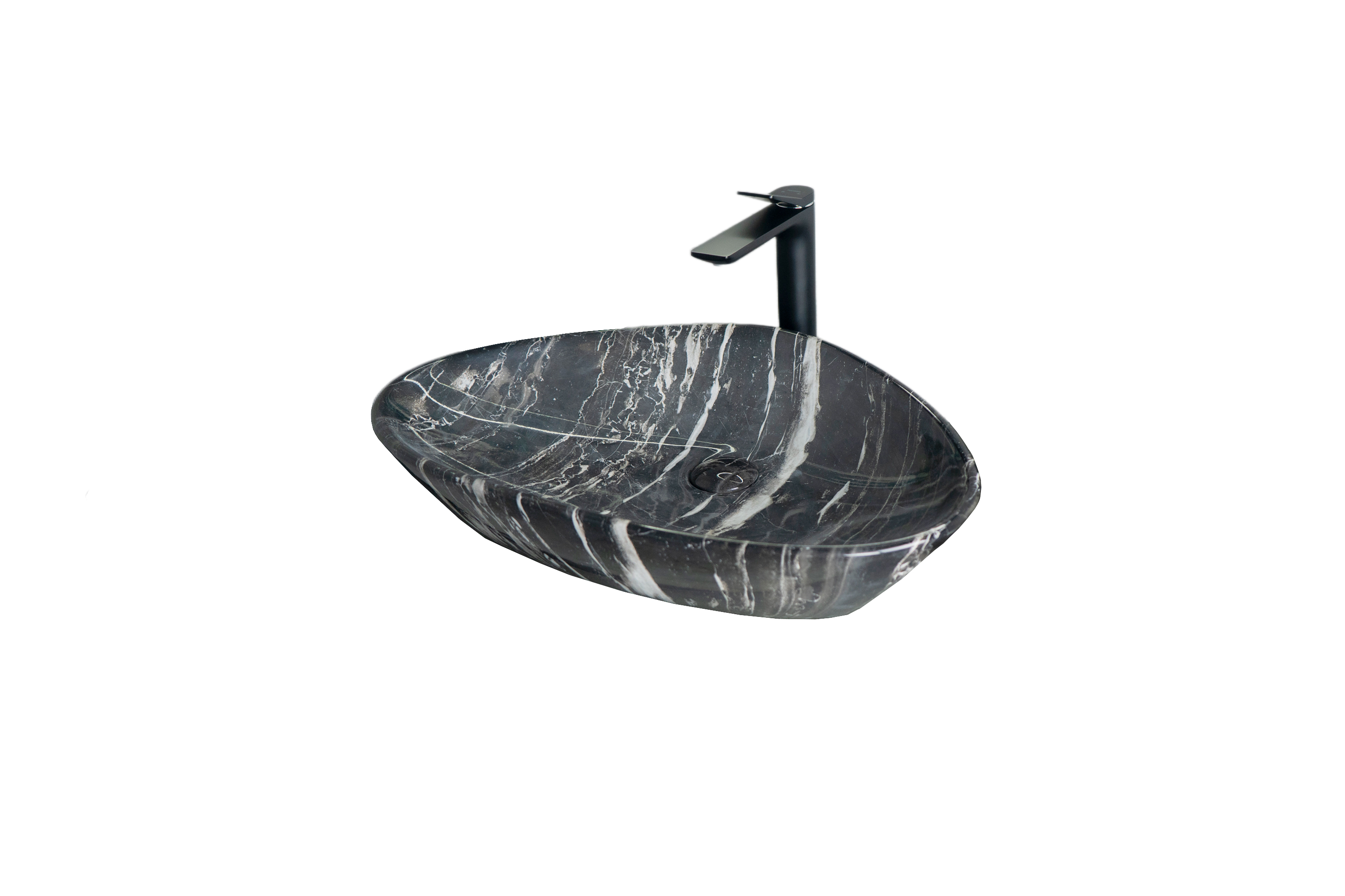 Раковина Gid Mnc206 54427 накладная под камень глянцевая 59x39x13