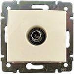 Розетка телевизионная проходная TV СП Valena 14дБ механизм сл. кость (DIY-упак.) IEK 695625