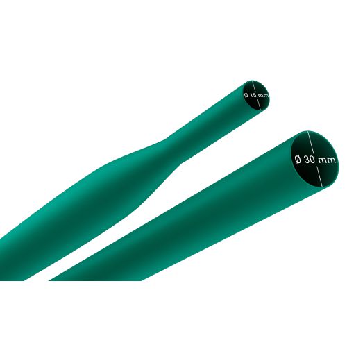 Трубка термоусадочная ТТУ нг-LS 30/15 1м зел. (уп.10шт) Эра Б0067554