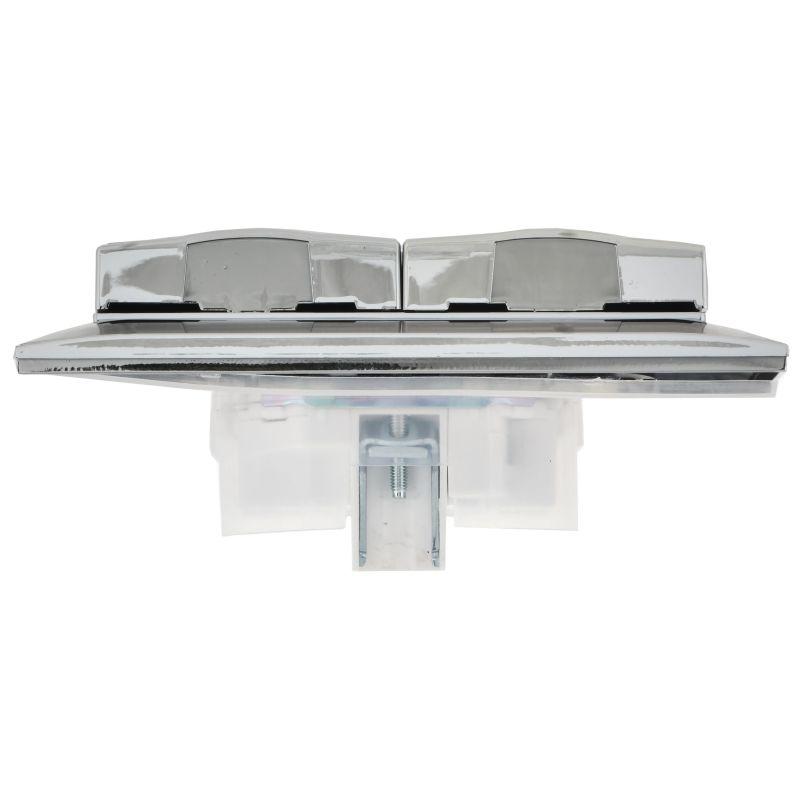 Розетка 2-м SKANDY 16А IP44 с крышкой в сборе SK-R12N никель IEK SK-R26-16-44-K50-F