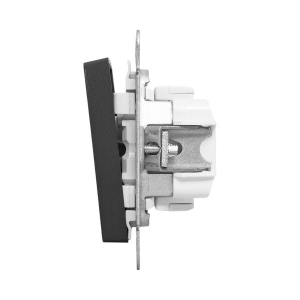 Выключатель перекрестный 1-кл. СП Эпика механизм черн. EKF UP1-SWB-12