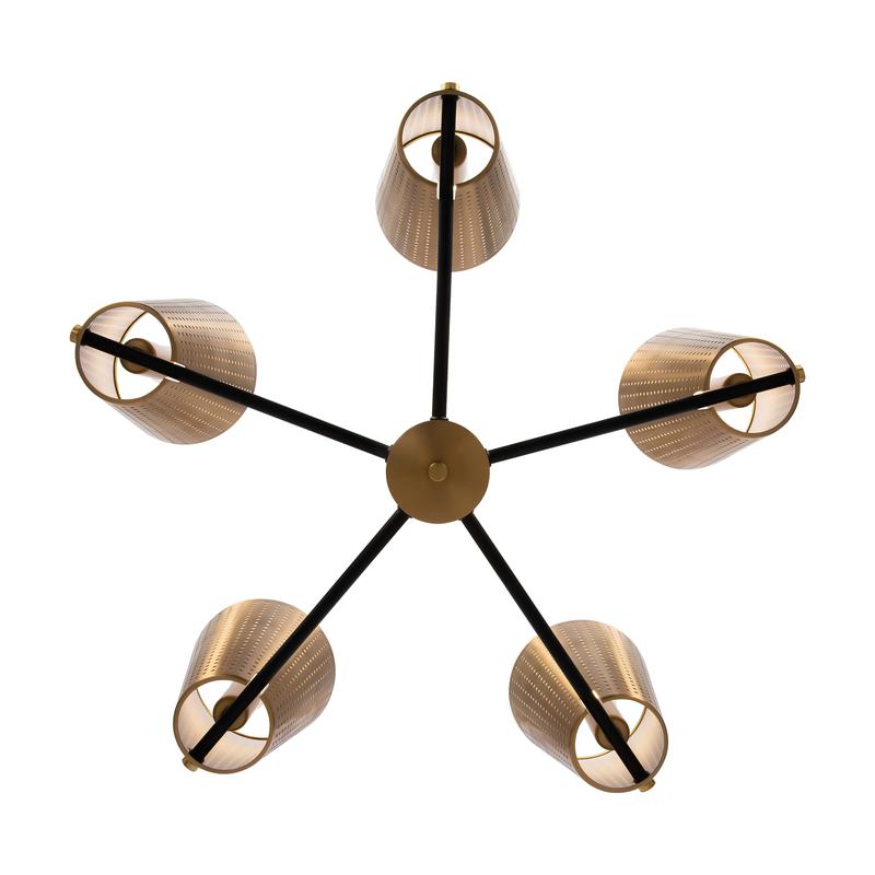 Светильник Terra 40Вт E14х5 IP20 подвесной Freya FR5260PL-05BS