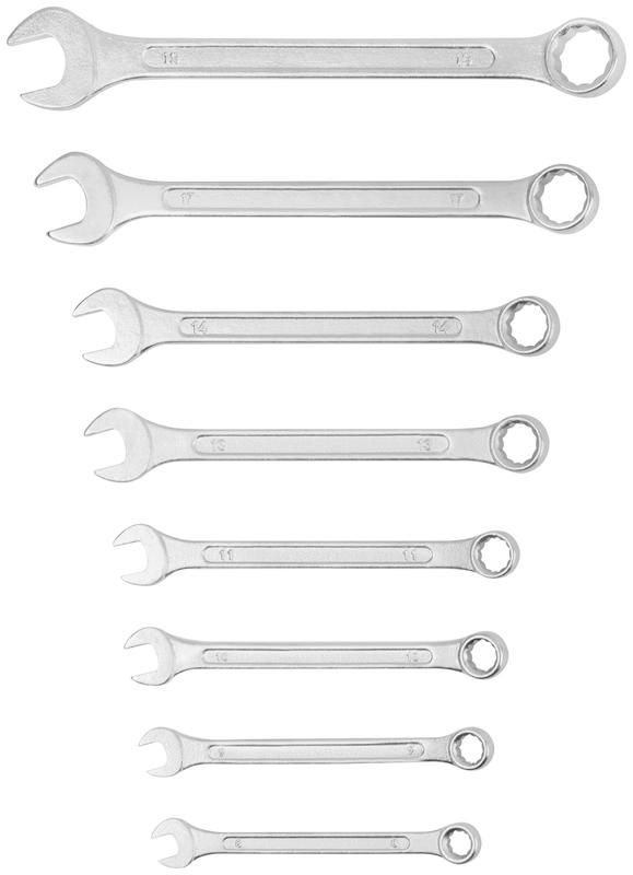 Ключ комбинированные в нейлоновом чехле "Хард" набор 8шт (8-19мм) FIT 63420