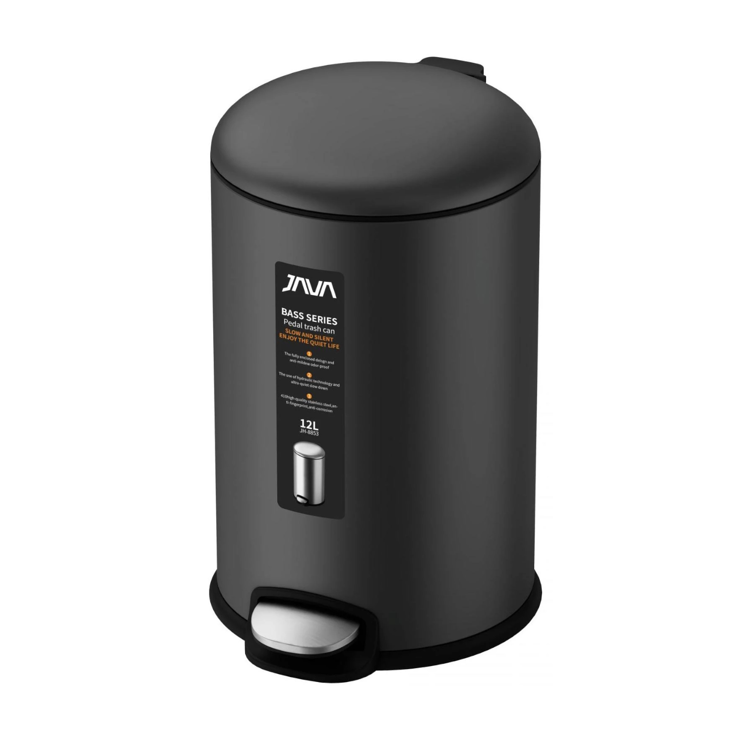 Ведро с микролифтом JAVA S-885-12Q, 12 литров