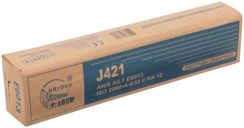 Электрод J421 "Bridge" (аналог ОК46) для низкоуглеродистых сталей 3.2х350мм (коробка 5кг) ВRIDGE 81797