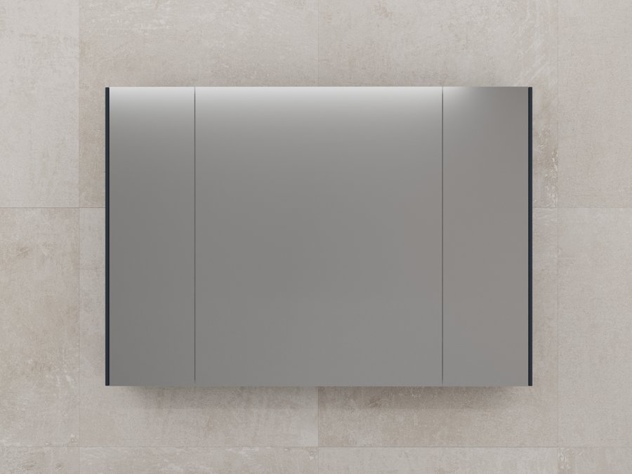 Зеркальный шкаф "ЛИМА 100" эмаль, графит