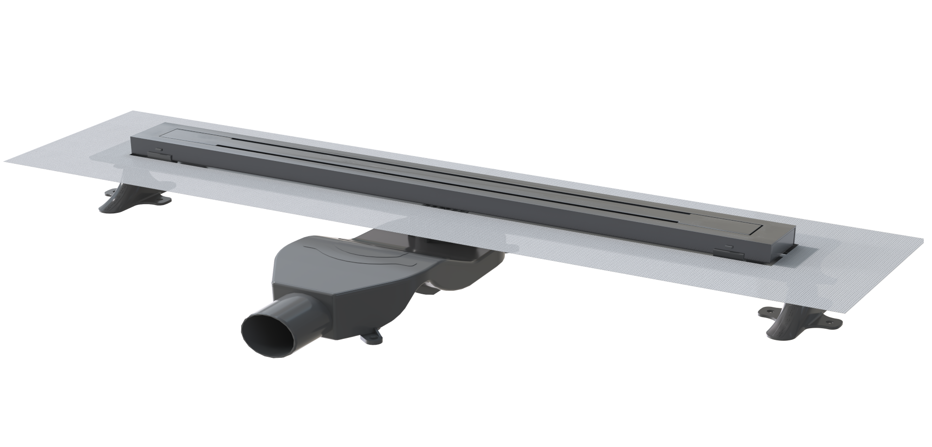 Душевой лоток Premium Trendy 80см, нерж.сталь GUN METAL