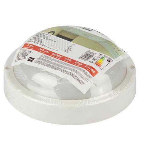 Светильник светодиодный SPB-201-3-40K-008 8Вт 4000К IP65 760лм ЖКХ с ИК датчиком движения бел. Эра Б0062507