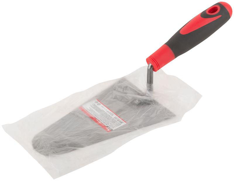 Мастерок бетонщика 180мм прорезиненная ручка КУРС 04936