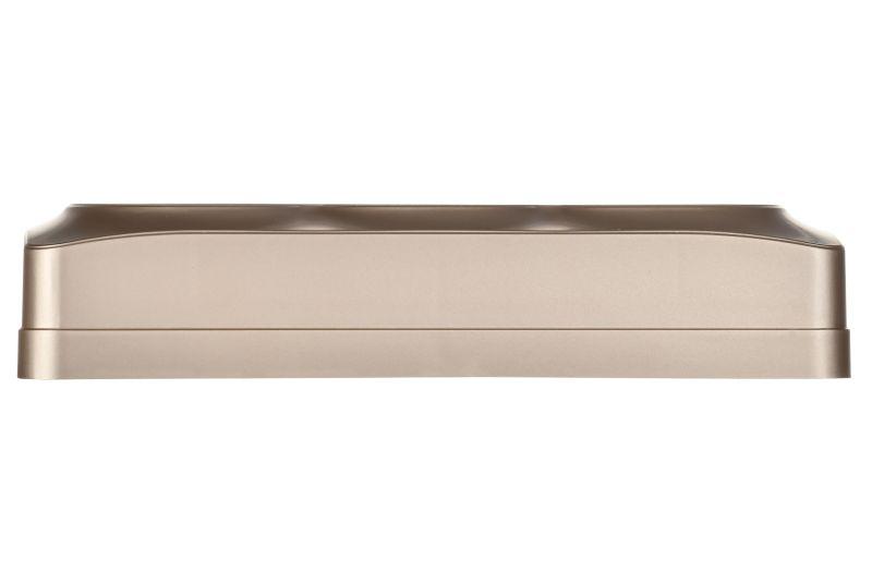 Розетка 3-м ОП GLORY РС23-2-ХШм 10А без заземл. без защ. шторок шампань матов. IEK ERH30-K37M-10