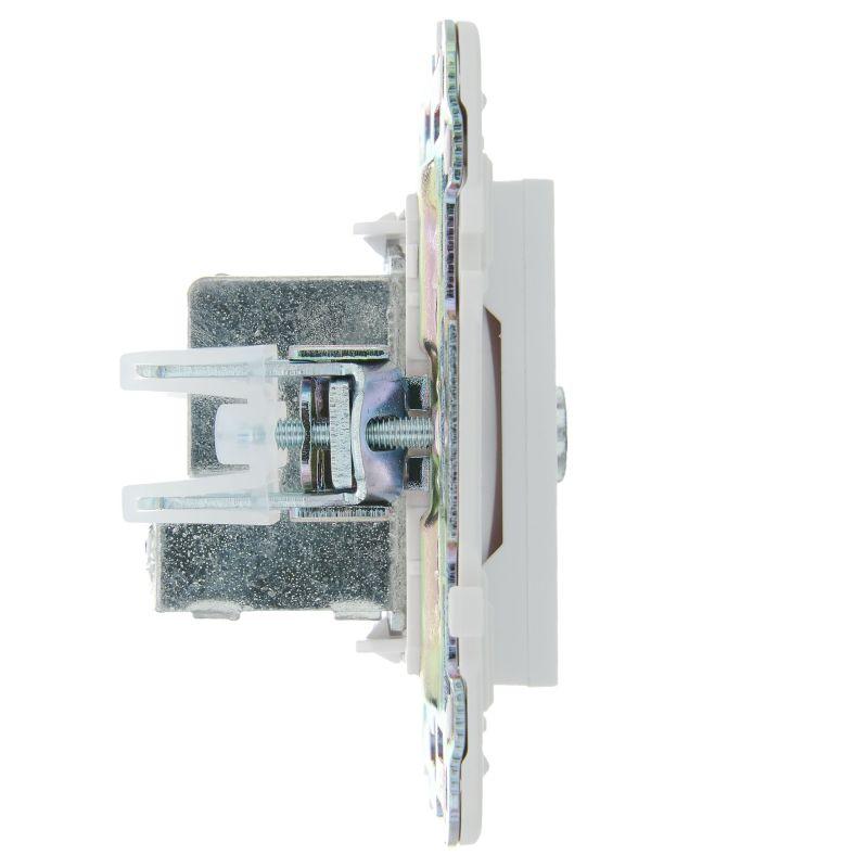 Розетка телевизионная проходная TV SKANDY SK-A17W арктич. бел. IEK SK-A10-P-K01