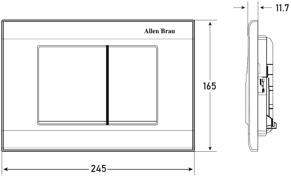 Клавиша смыва Allen Brau Liberty 9.20002.00 хром