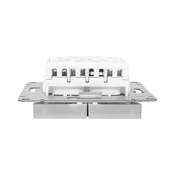 Выключатель перекрестный 2-кл. СП Эпика механизм алюм. EKF UP1-SWA-22