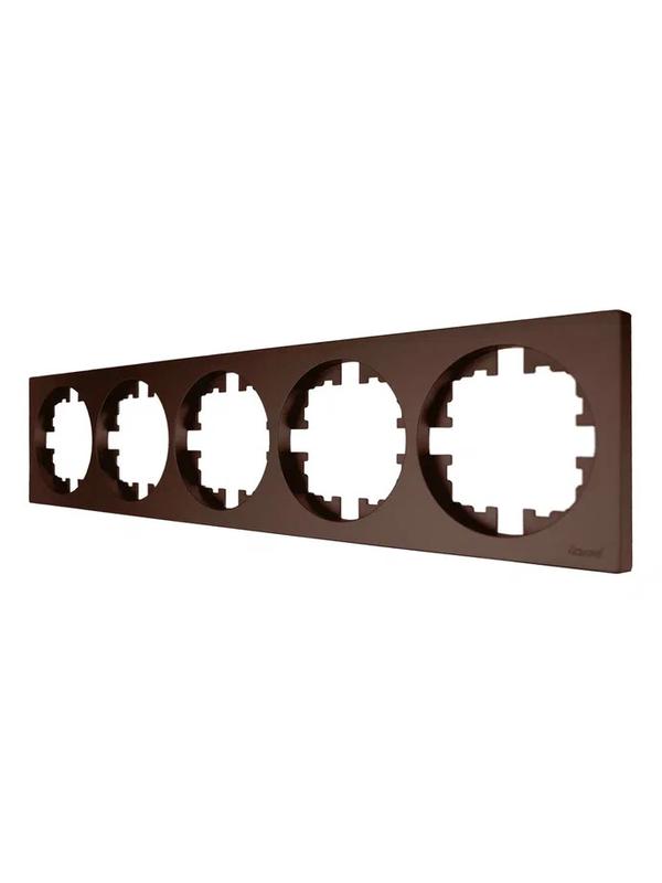 Рамка 5-м OSEN горизонт. квадрат шоколад LEZARD 743-7300-150