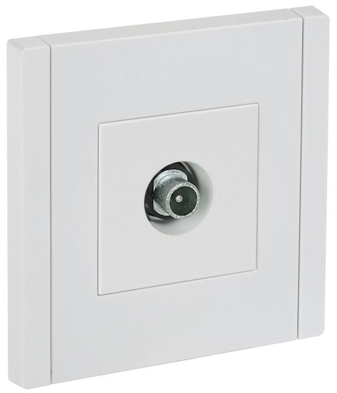 Розетка TV проходная FORTE&PIANO FP229 бел. IEK FP-A10-P-K01