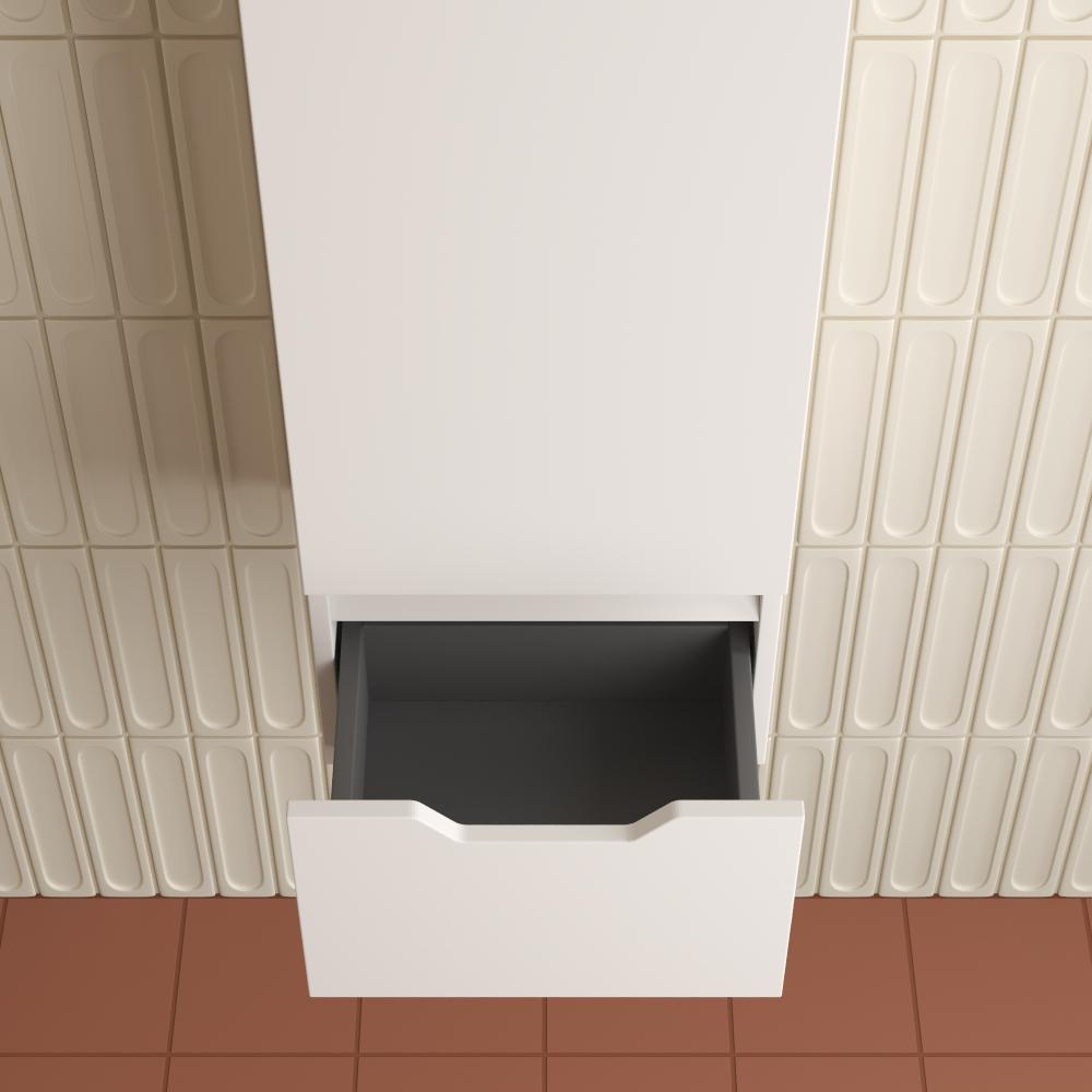 Пенал "Остин" 360 см подвесной 1 ящик белый эмаль PLUS