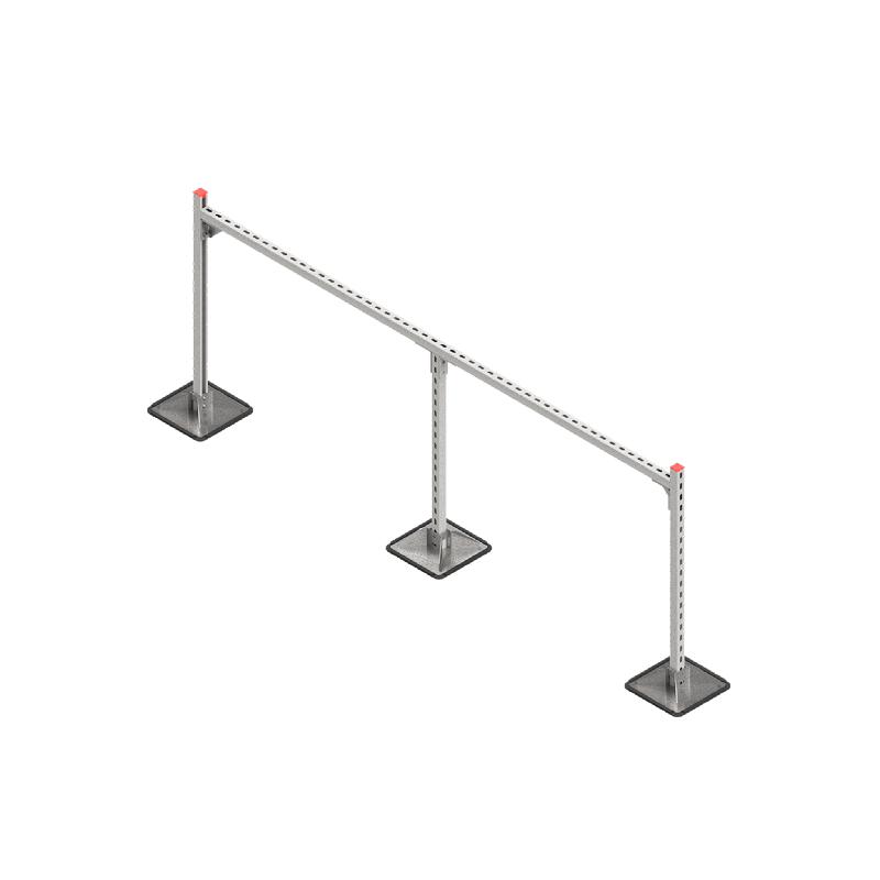 Конструкция опорная для горизонт. прямоугольн. воздуховодов и метал. лотков кабеленесущих систем TECHNORAPTOR STEELFOOT 2500х1000 КМ TR0172