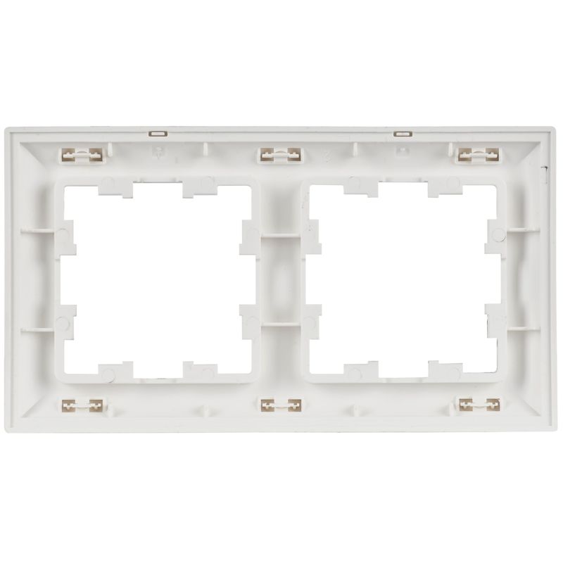 Рамка 2-м BRITE РУ-2-БрАБ арктич. бел./бел. IEK BR-M22-12-K91